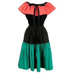 Yves Saint Laurent Abito in popeline di cotone Primavera, 1983