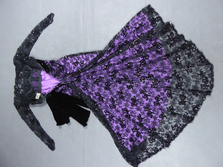 Yves Saint Laurent Couture Evening Gown Lace and Satin n Yves Saint Laurent Couture Evening Gown Lace and Satin n