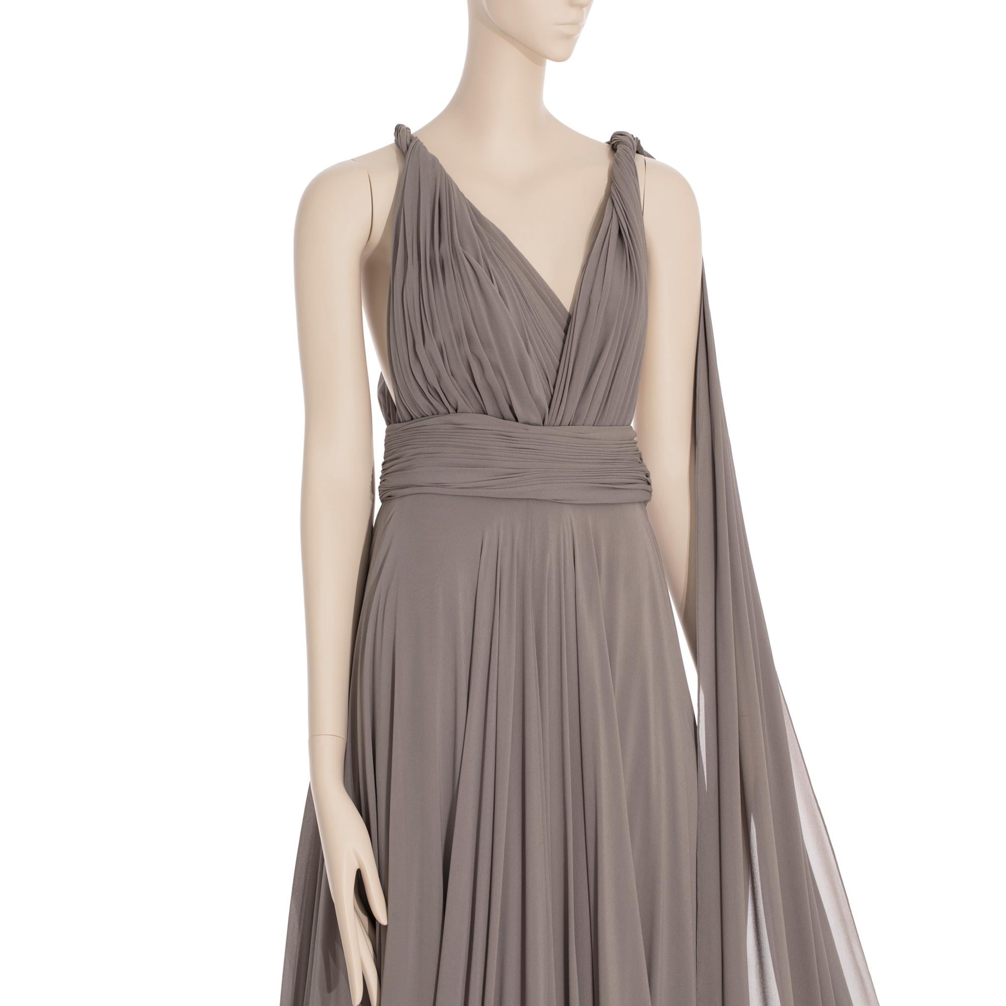 Yves Saint Laurent Couture Grey Evening Dress 36 Fr 7