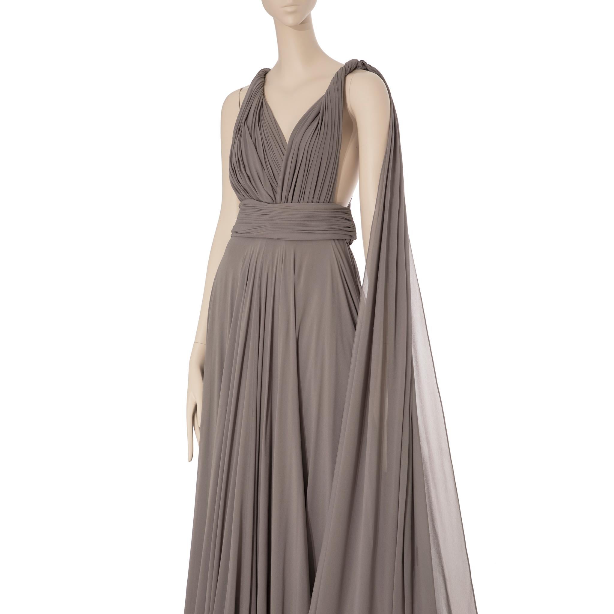 Yves Saint Laurent Couture Grey Evening Dress 36 Fr 9
