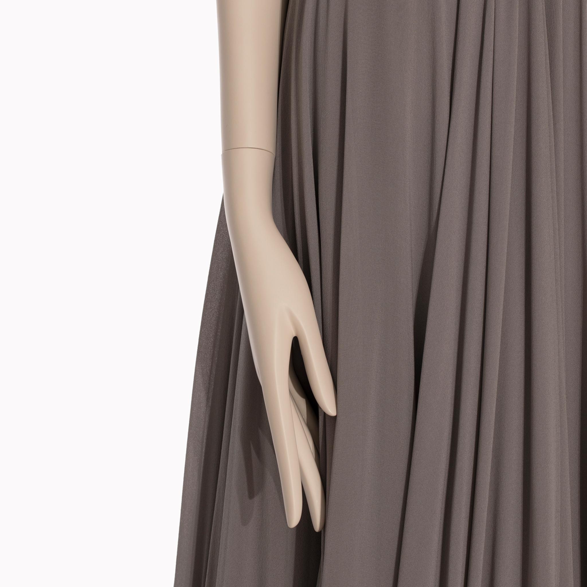 Women's Yves Saint Laurent Couture Grey Evening Dress 36 Fr