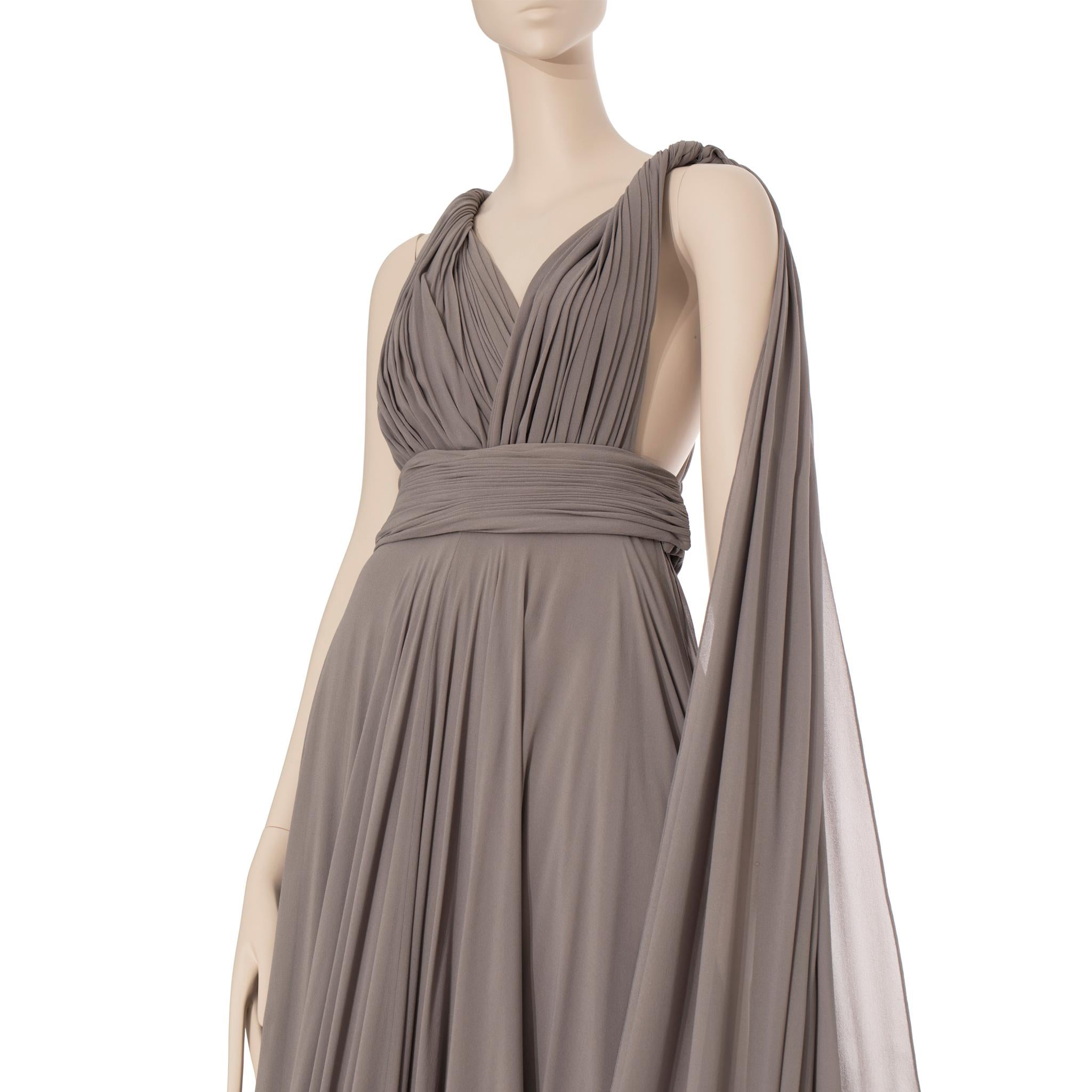 Yves Saint Laurent Couture Grey Evening Dress 36 Fr 1