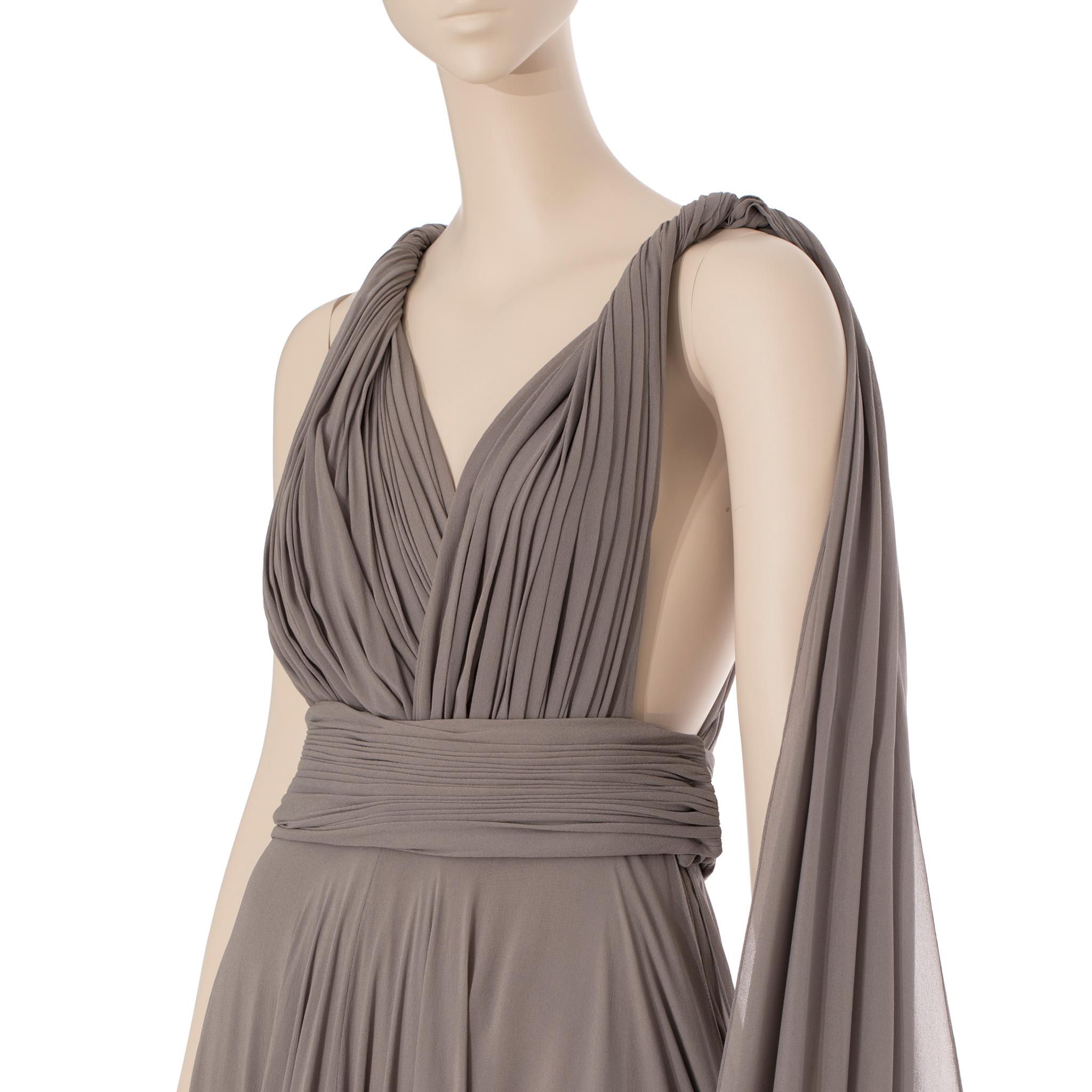 Yves Saint Laurent Couture Grey Evening Dress 36 Fr 3