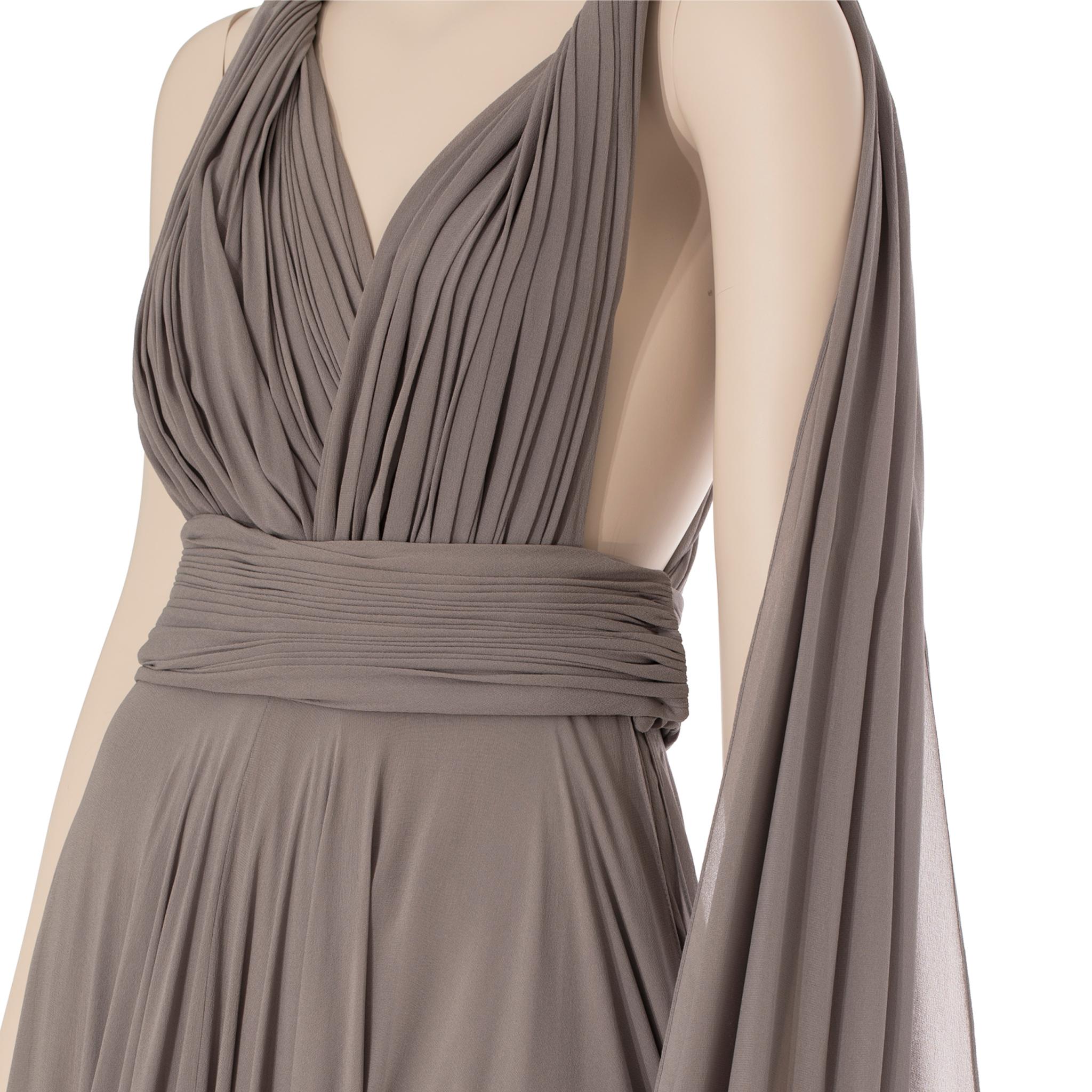 Yves Saint Laurent Couture Grey Evening Dress 36 Fr 4