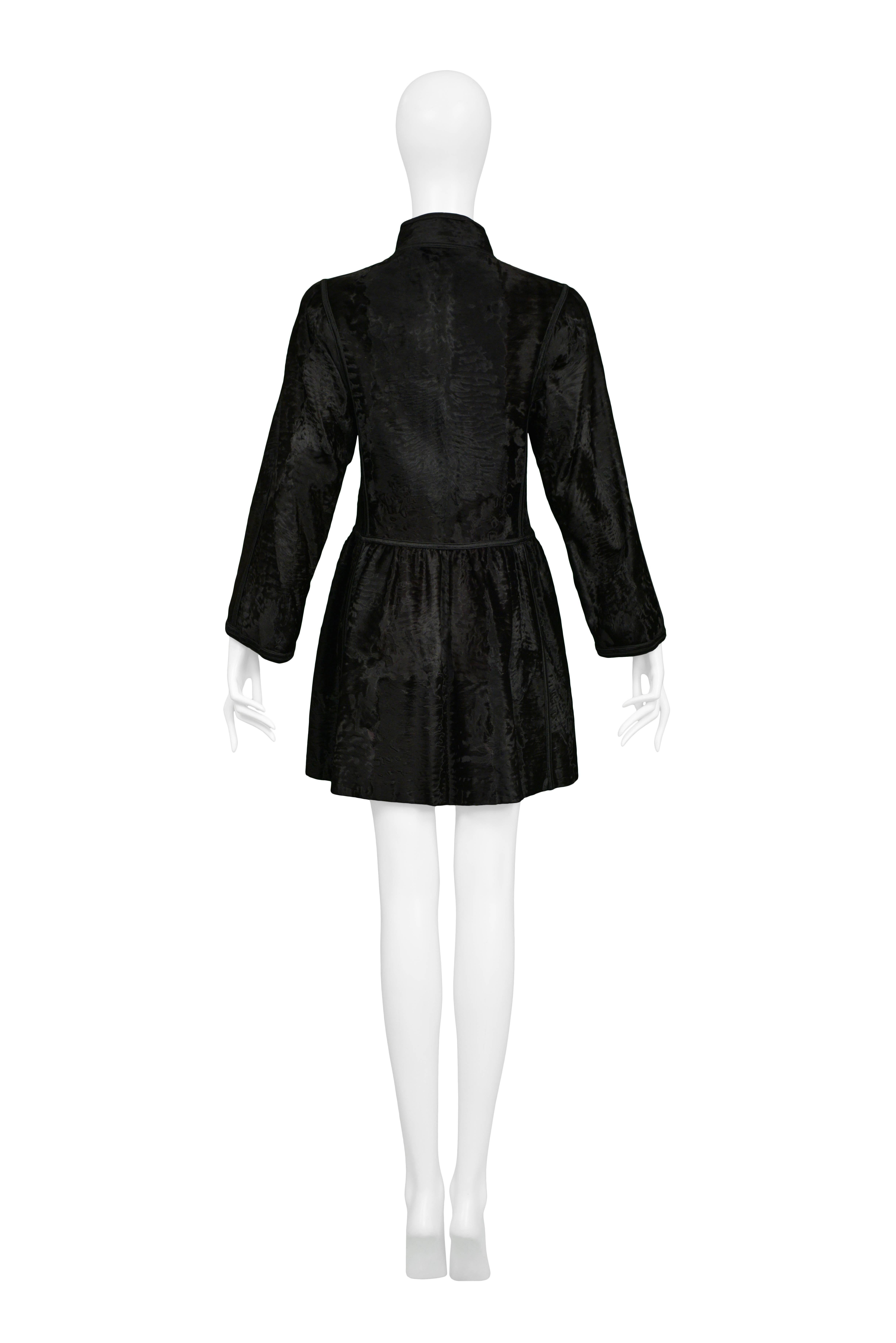 Yves Saint Laurent  Couture 
Russian Collection Black Broadtail Coat
Condition : Excellent Vintage Condition
Size : Small
A rare and important vintage Yves Saint Laurent couture 