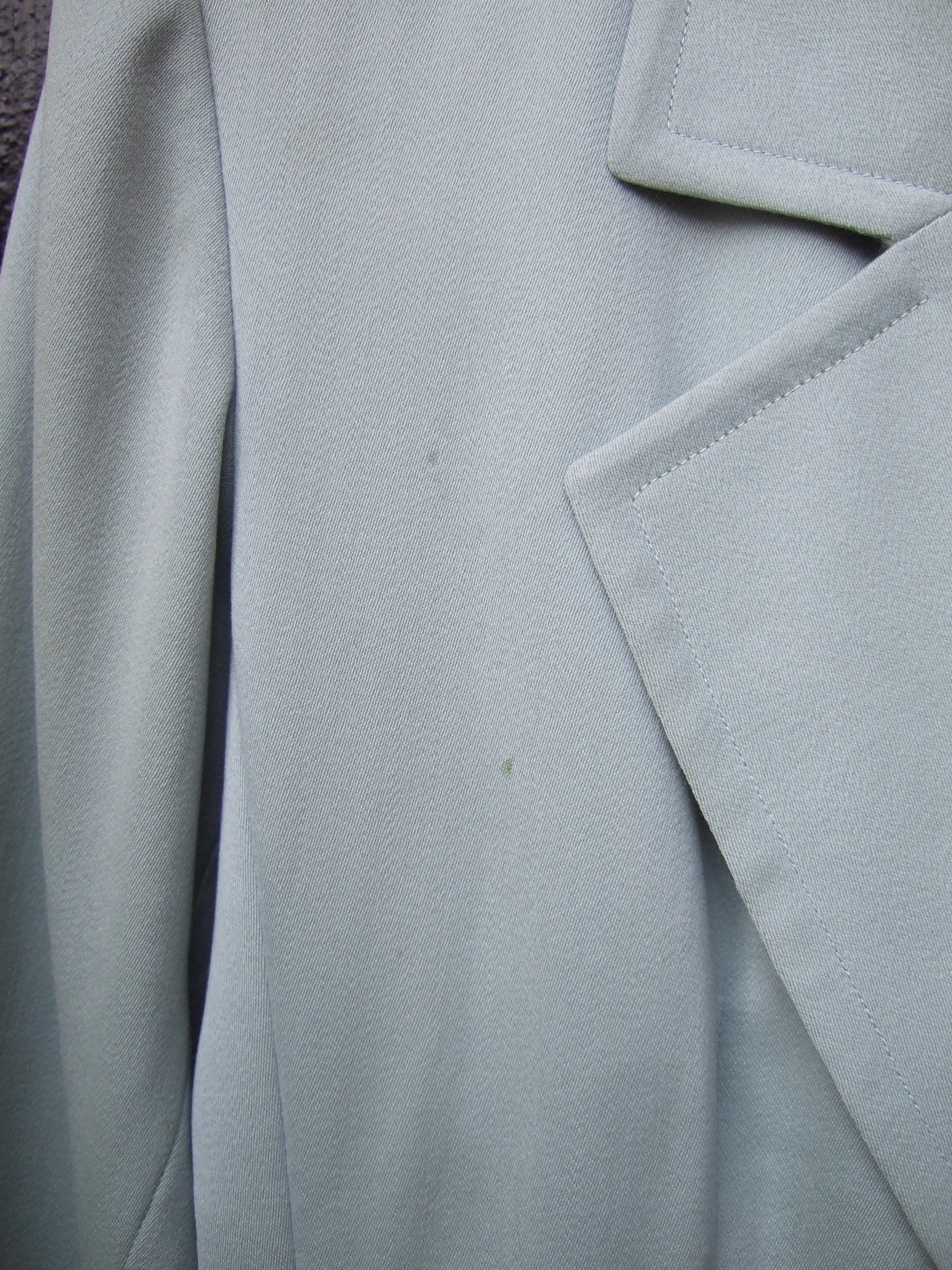 Yves Saint Laurent Couture Sage Green Suit. 1980's Power Dressing. For Sale 4