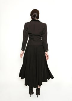 Yves Saint Laurent Cropped Black Smoking Jacket