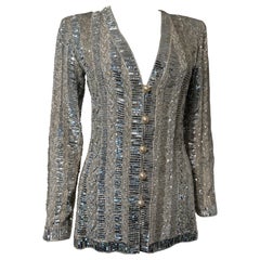 Yves Saint Laurent Cruise 1998 Hand-Beaded & Embroidered Numbered Jacket