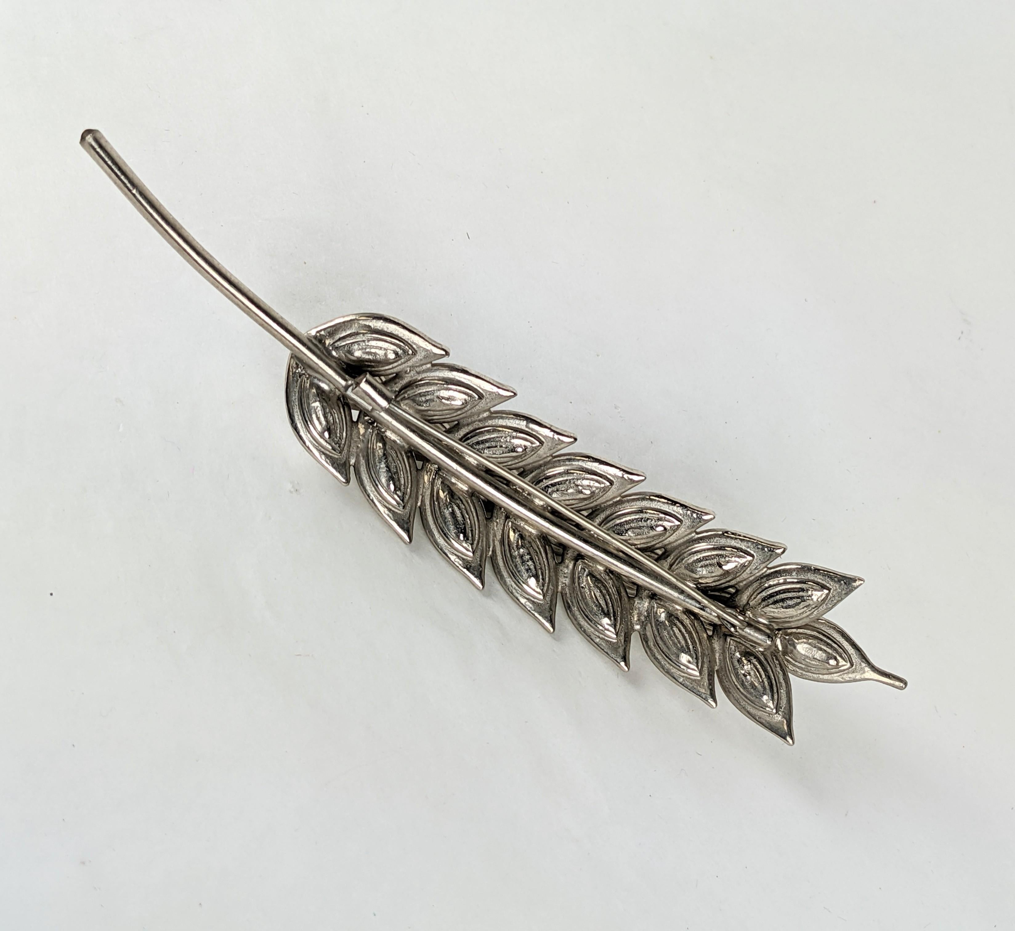 Yves Saint Laurent Crystal Wheat Brooch, Goossens In Excellent Condition For Sale In New York, NY