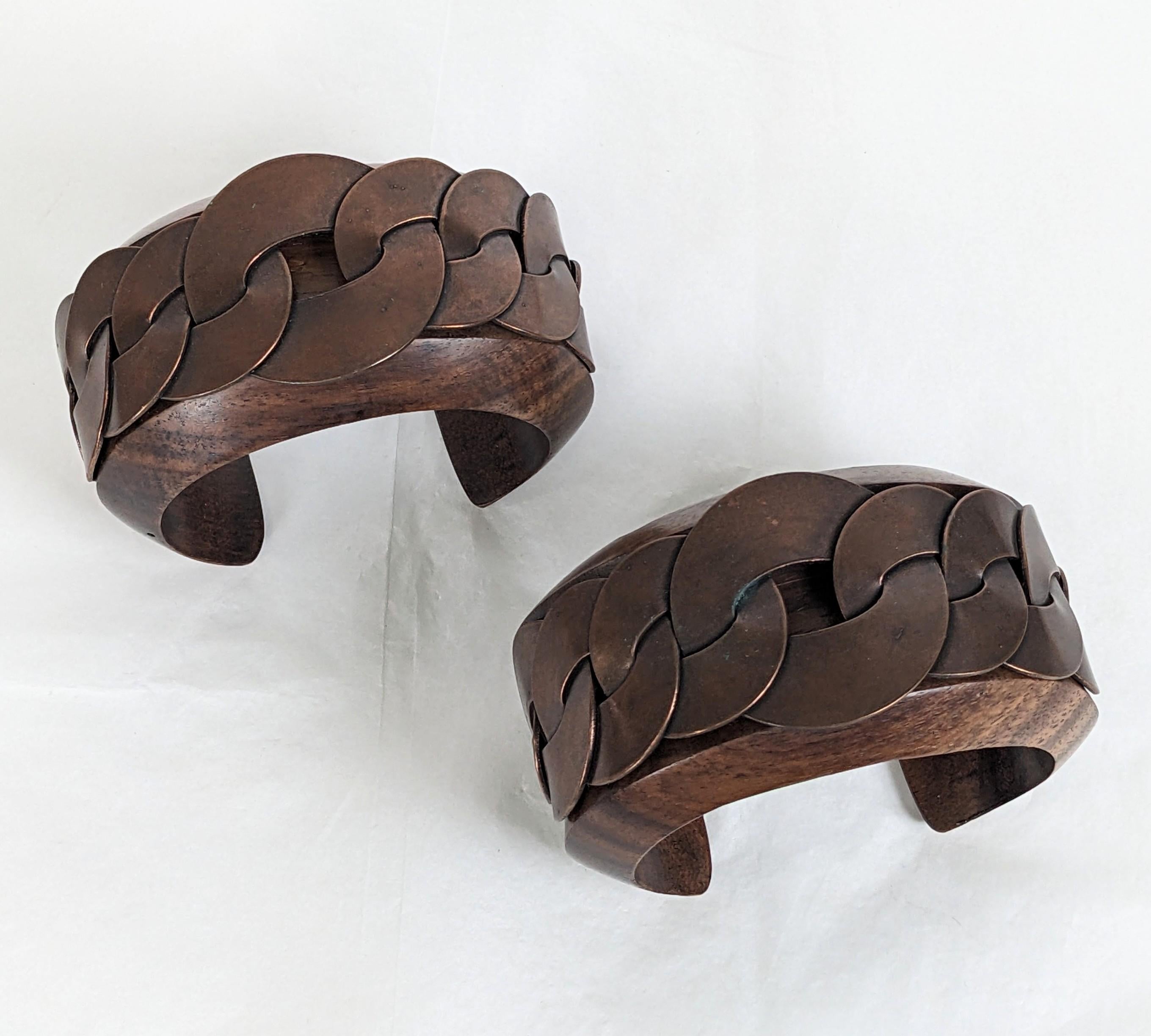 Uomo Yves Saint Laurent Cuff Bracelet, One of a Pair in vendita