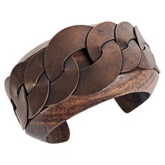 Yves Saint Laurent Cuff Bracelet, One of a Pair
