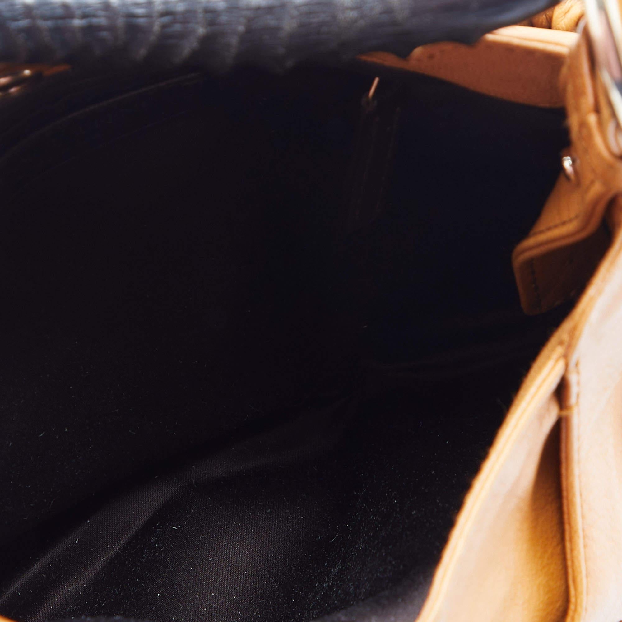 Yves Saint Laurent Dark Beige Leather Horn Mala Mala Bag 6