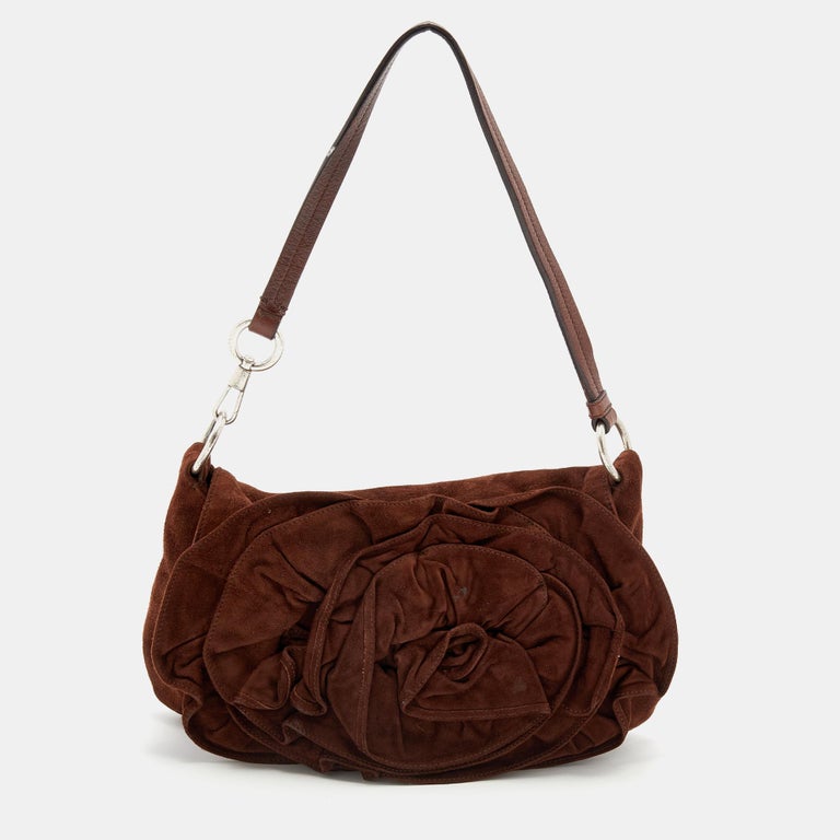Mulberry Dark Brown Suede and Leather Effie Satchel at 1stDibs  mulberry  effie satchel, dark brown suede bag, dark brown suede crossbody bag