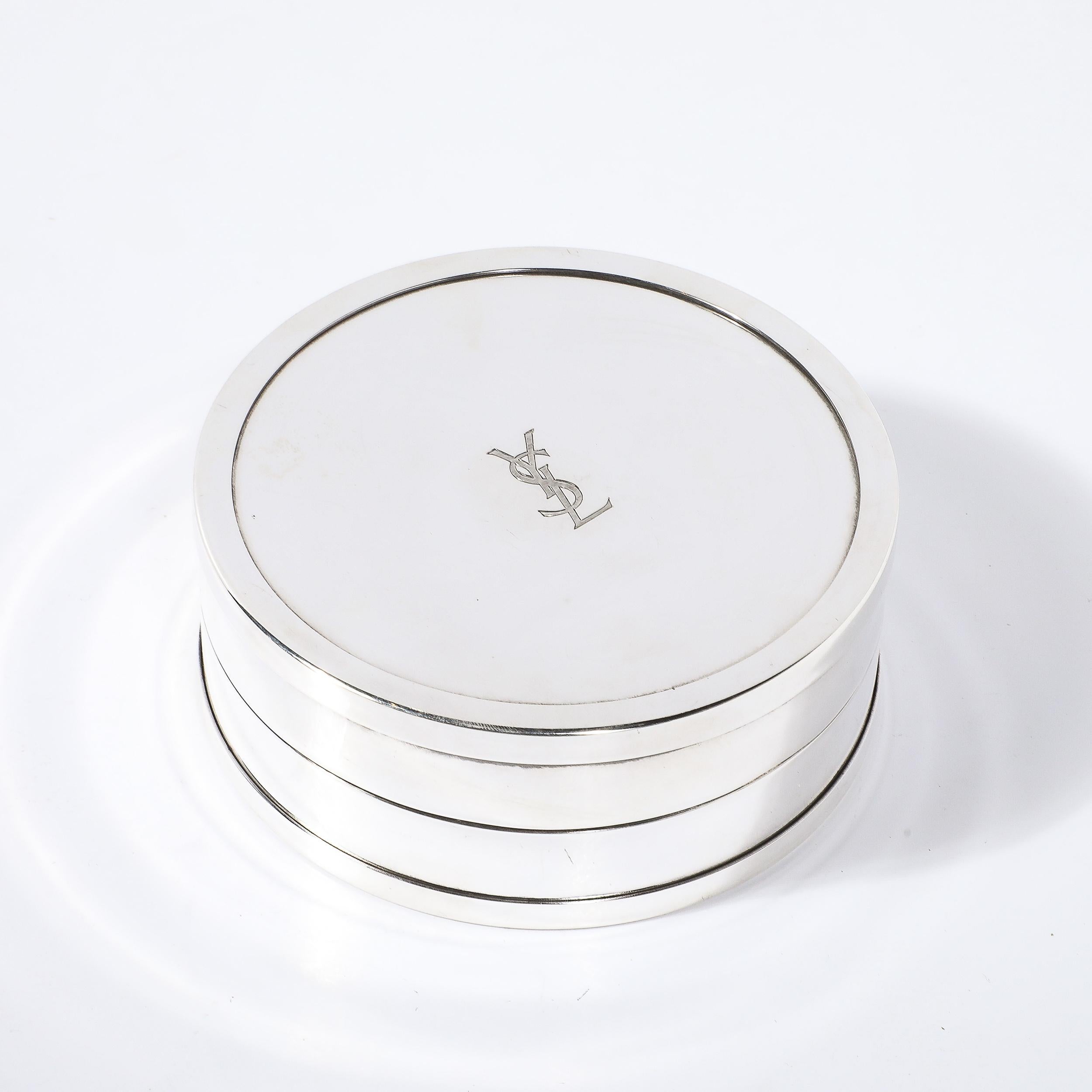 Yves Saint Laurent Caja decorativa con forro de seda Moderno en venta
