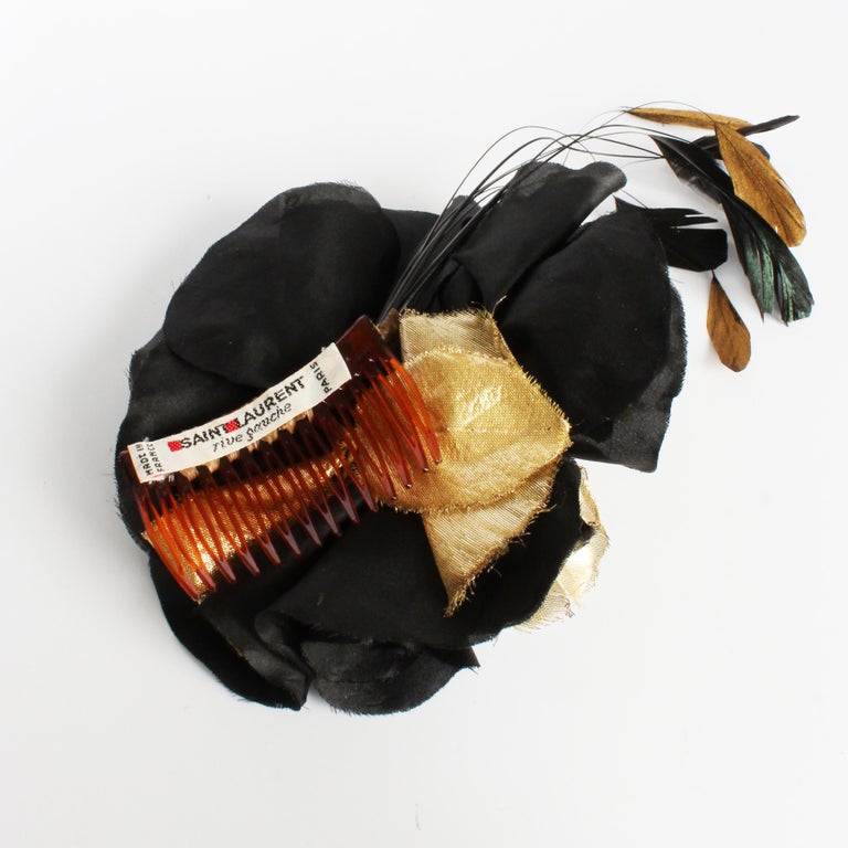Yves Saint Laurent Decorative Head Piece Hair Comb Flower  display picture 1