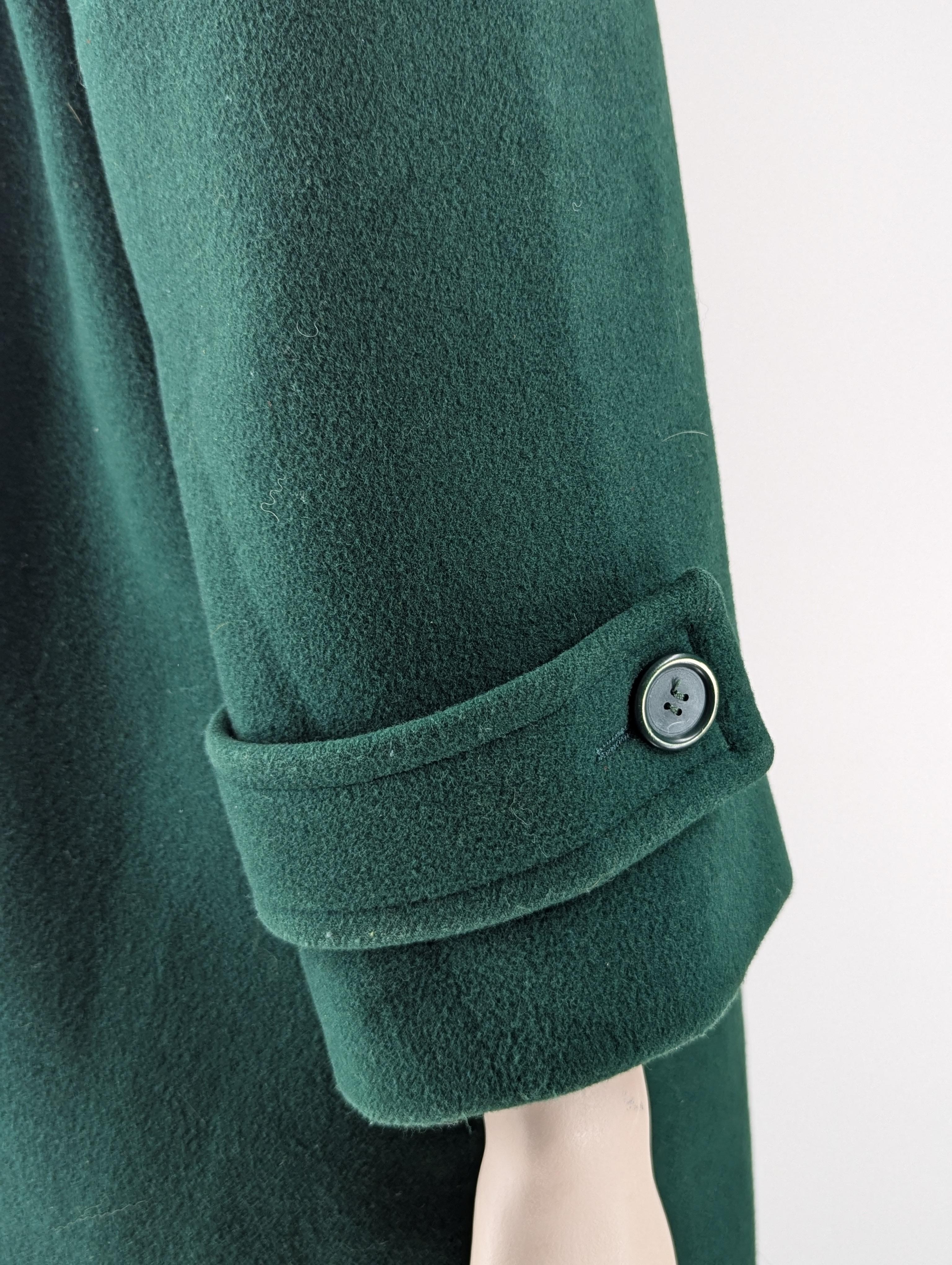 Yves Saint Laurent Deep Green Coat For Sale 2