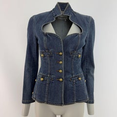YVES SAINT LAURENT Denim Jacket in Blue circa 1990