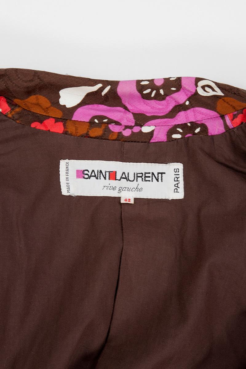 Yves Saint Laurent Double-Breasted Printed Blazer Jacket, Spring-Summer 1971 5