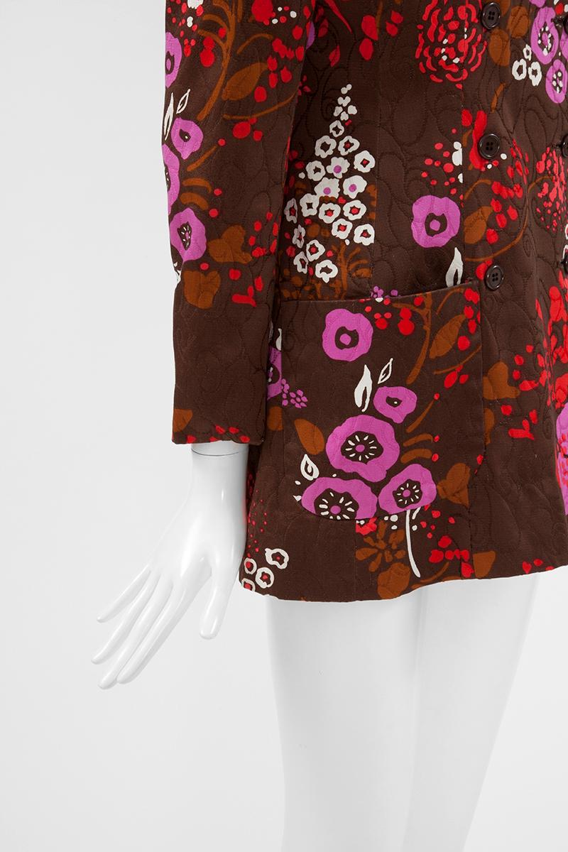Yves Saint Laurent Double-Breasted Printed Blazer Jacket, Spring-Summer 1971 1