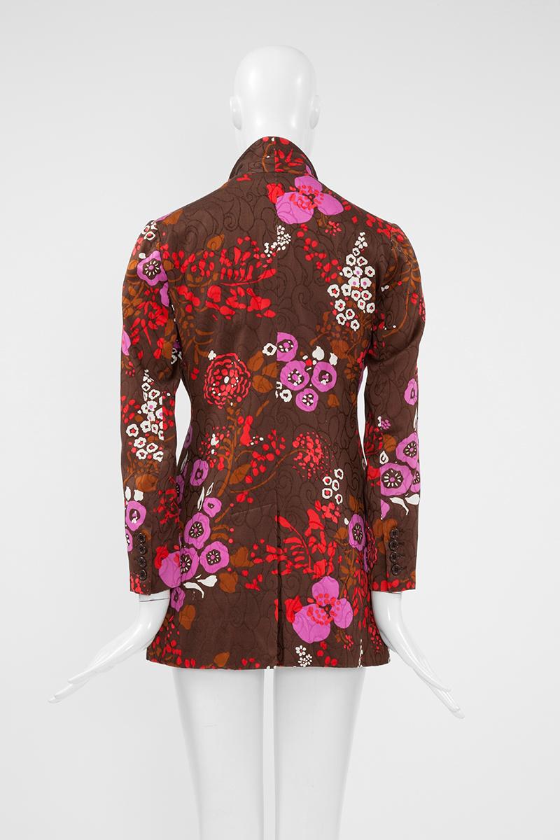 Yves Saint Laurent Double-Breasted Printed Blazer Jacket, Spring-Summer 1971 3