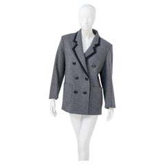 Yves Saint Laurent Double Breasted Wool Blazer