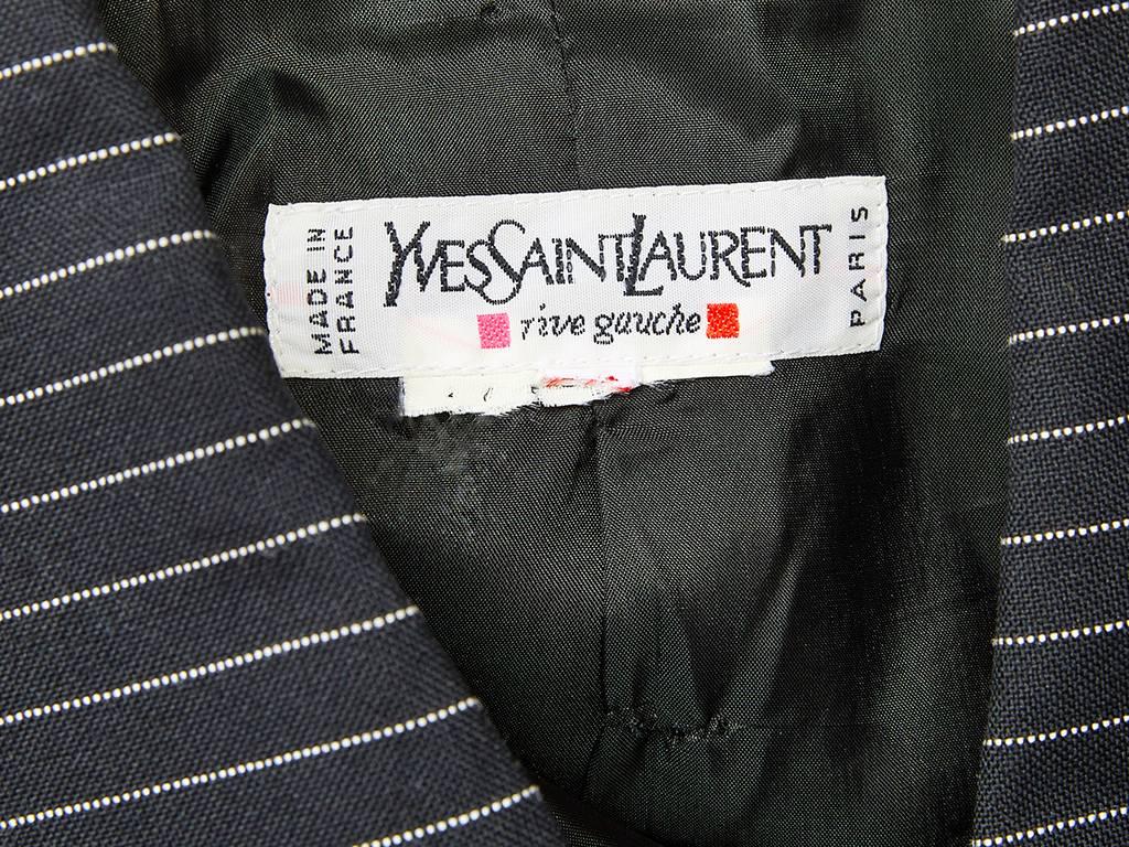 Yves Saint Laurent Double Breated Pin Stripe Pant Suit 1