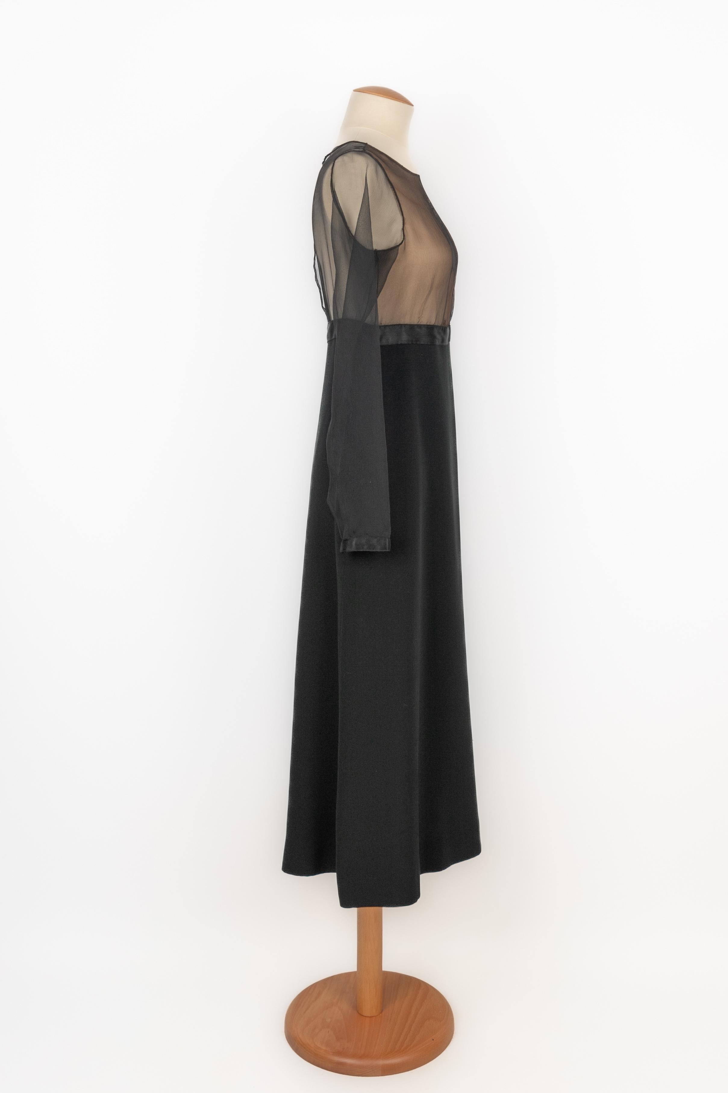 Yves Saint Laurent dress Haute Couture In Excellent Condition For Sale In SAINT-OUEN-SUR-SEINE, FR