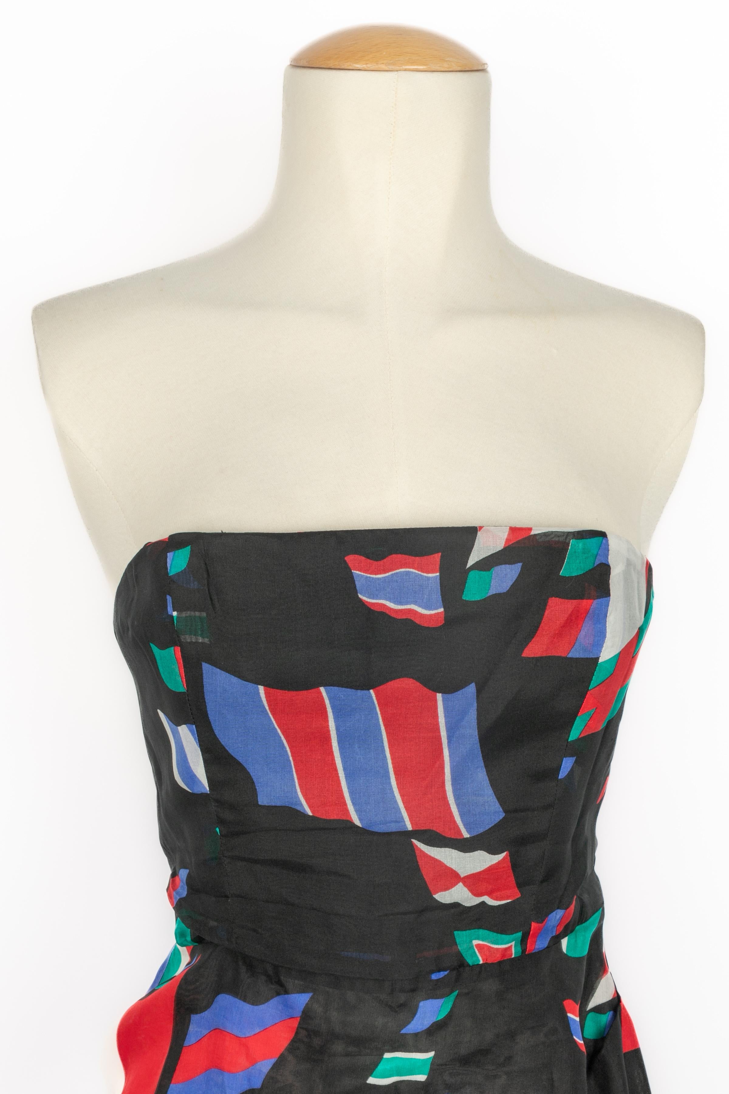 Yves Saint Laurent Kleid Frühjahr 1992 (Schwarz) im Angebot