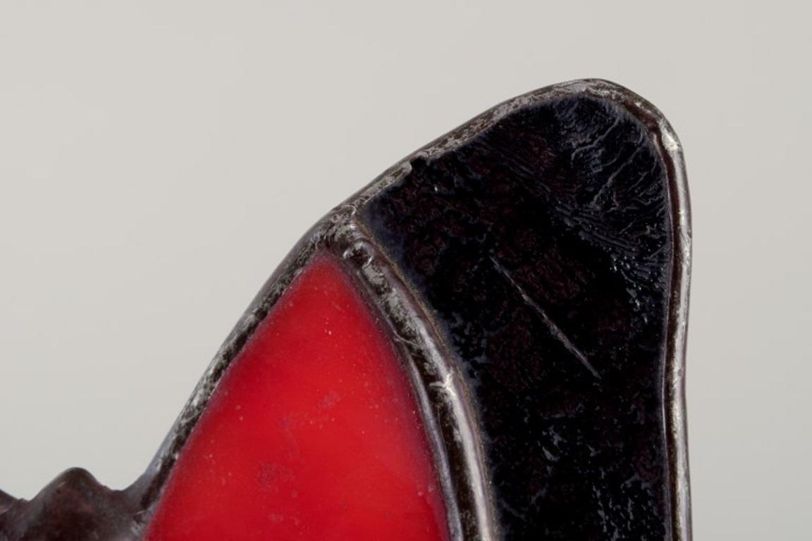 Yves Saint Laurent. Collier précoce. Vitrail et fonte. en vente 2