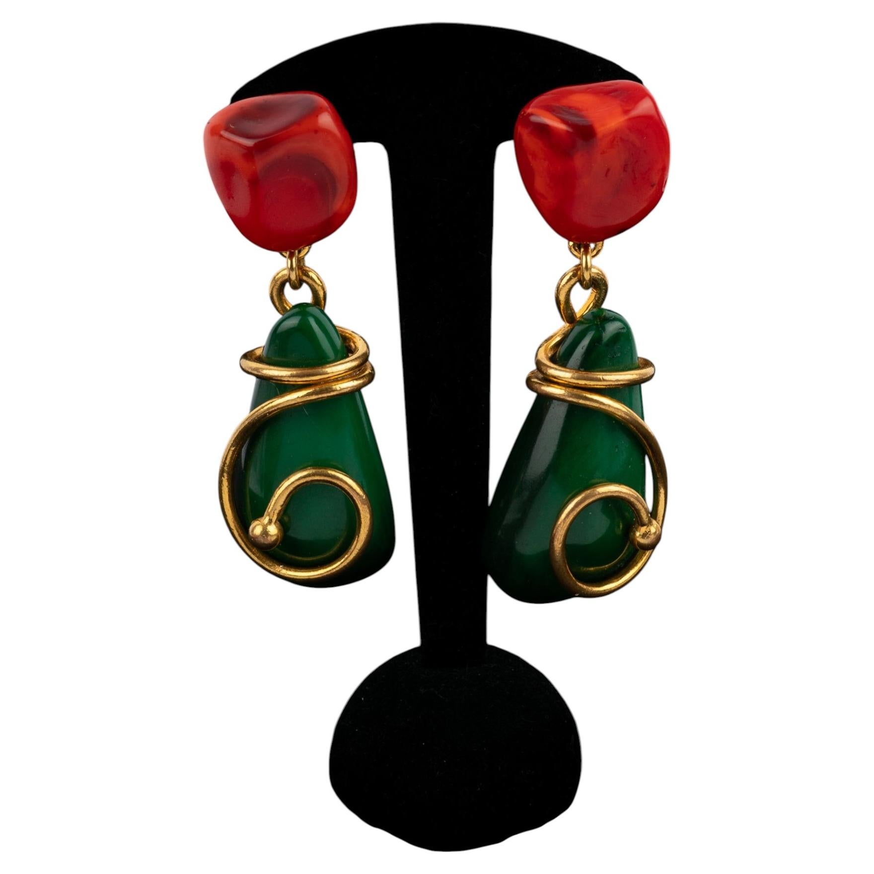 Yves Saint Laurent earrings by Yves Saint Laurent circa 1980
