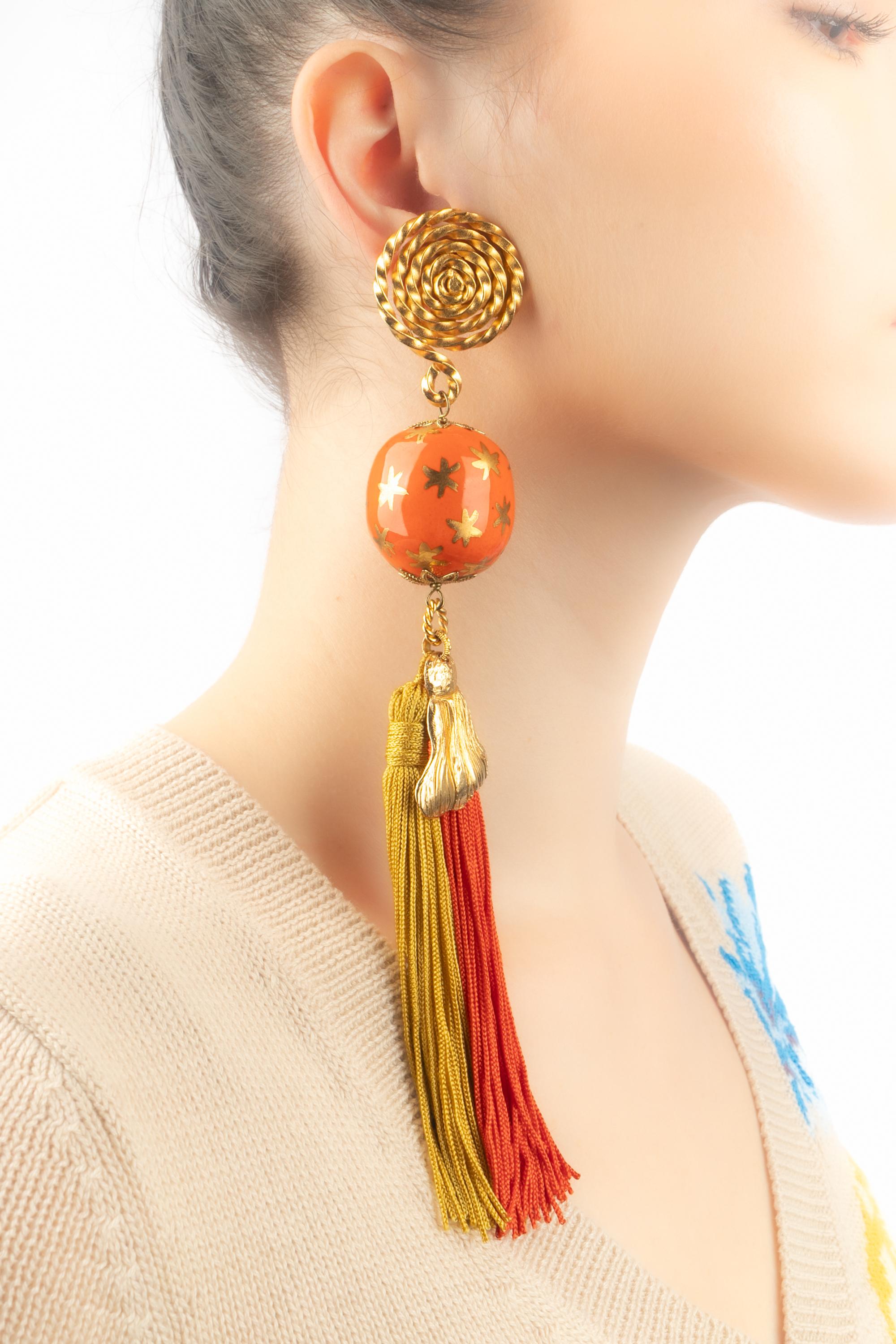 Orecchini Yves Saint Laurent Autunno 1991 in vendita 5