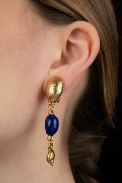 Yves Saint Laurent earrings 'shells' by Yves Saint Laurent circa 1990