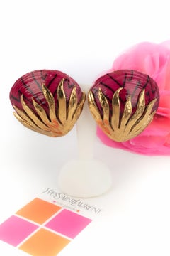 Yves Saint Laurent earrings 'shells'
