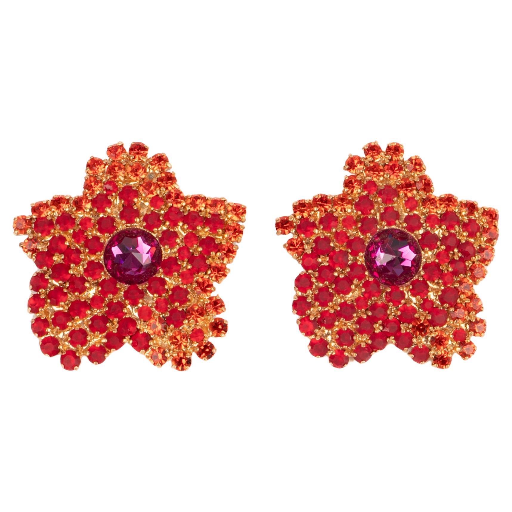 Pendientes con brillantes Yves Saint Laurent