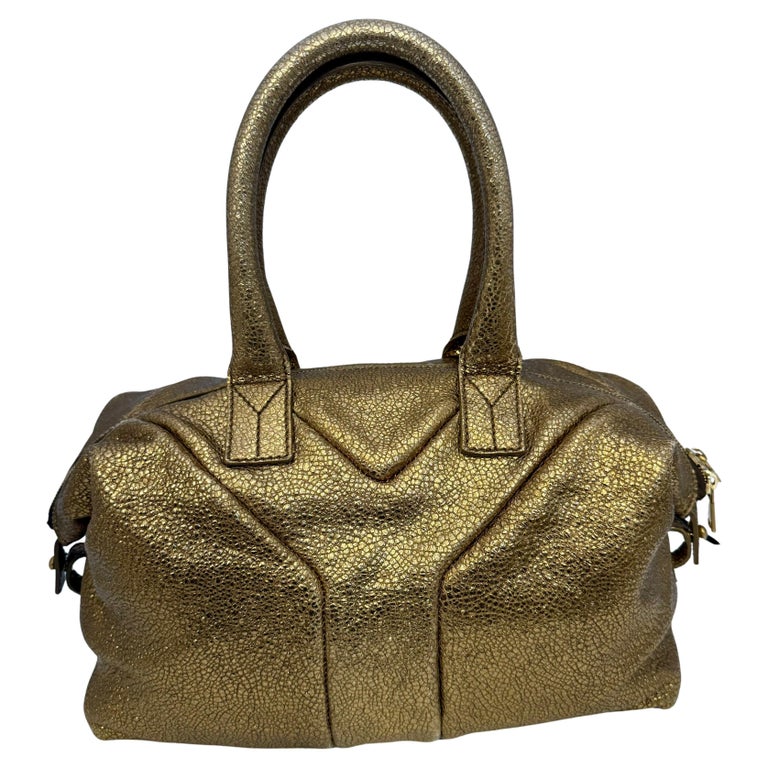 Sac Bandoulière Fourre-tout Cuir Métallisé Cuivre – Neuf, Grande Taille, Fermeture Aimant