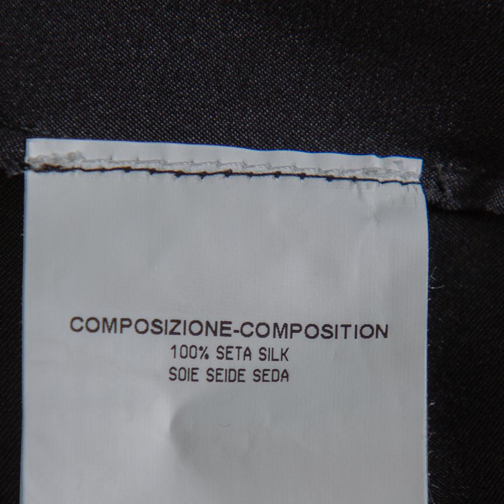 Yves Saint Laurent Edition Soir Black Silk Thigh High Slit Detail Strapless Gown 2