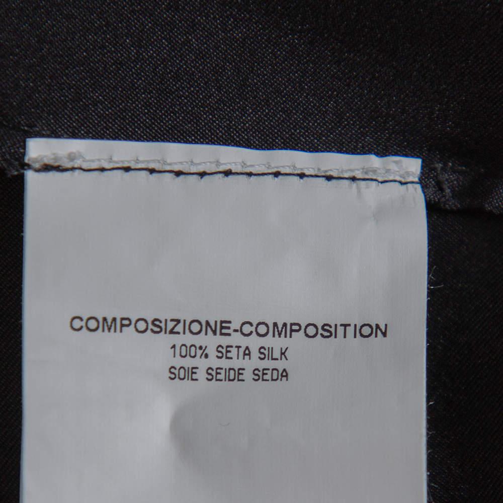 Yves Saint Laurent Edition Soir Silk Thigh High Slit Detail Strapless Gown M For Sale 3