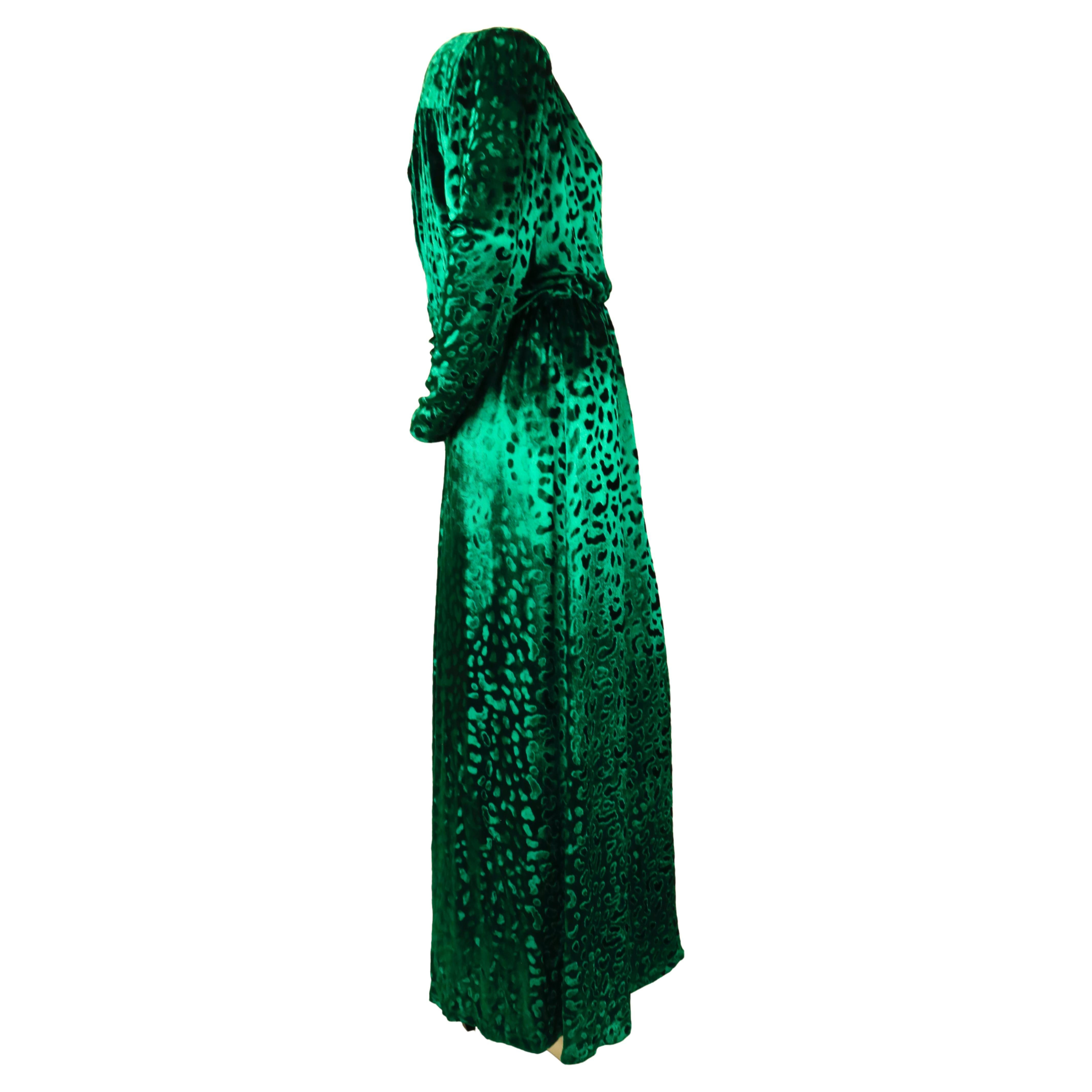 ysl green dress