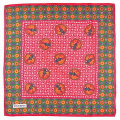 Yves Saint Laurent Ethnic-Print Silk Scarf, 1970s