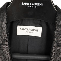 Yves Saint Laurent Evening Jacket Black Sequin 34 Fr