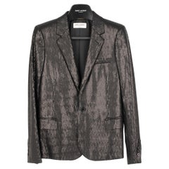 Yves Saint Laurent Evening Jacket Black Sequin 34 Fr