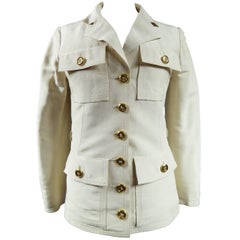 Yves Saint Laurent Evening "Saharienne" Couture Trousers Suit, Circa 1968 / 1970