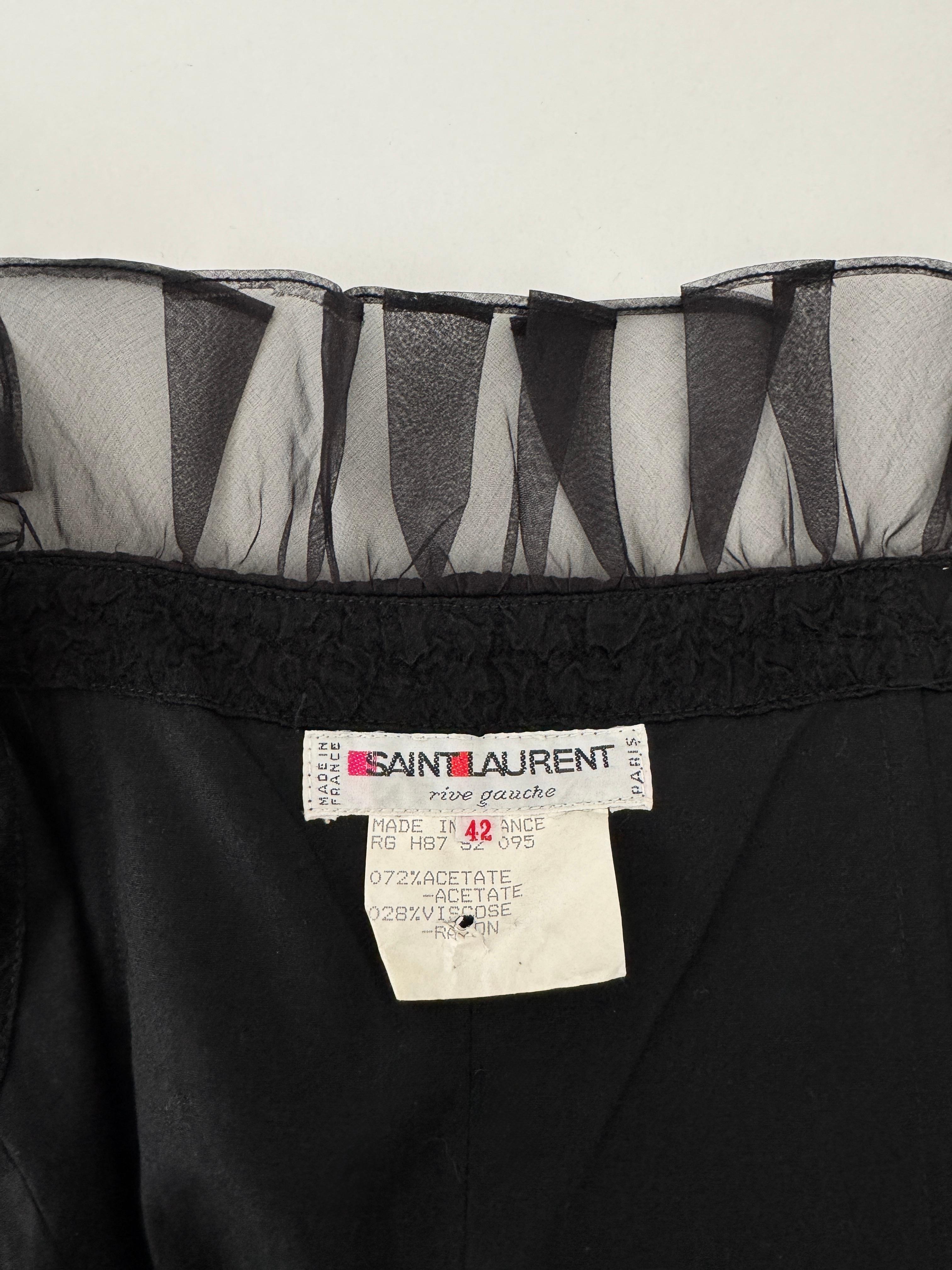 YVES SAINT LAURENT F/W 1987 Sammler Runway & Campaigner Bow Dress FR42 im Angebot 11