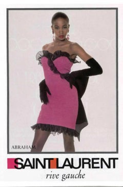 Yves Saint Laurent F/W 1987 Collectors Runway & Campaigner Bow Dress FR42