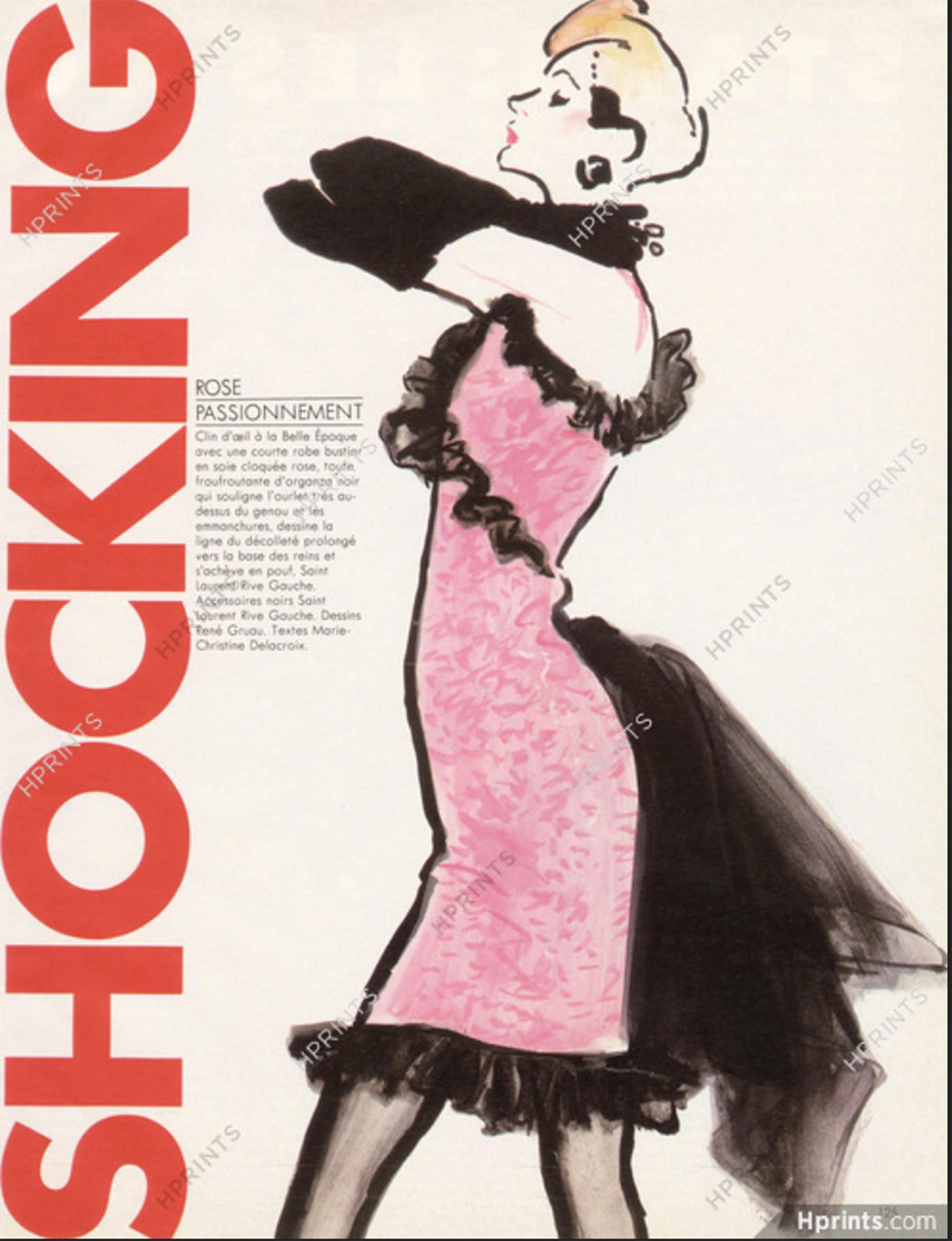 YVES SAINT LAURENT F/W 1987 Sammler Runway & Campaigner Bow Dress FR42 im Angebot 2