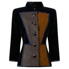 Vintage YVES SAINT LAURENT F/W 1988 Runway Collectors Cubist Jacket