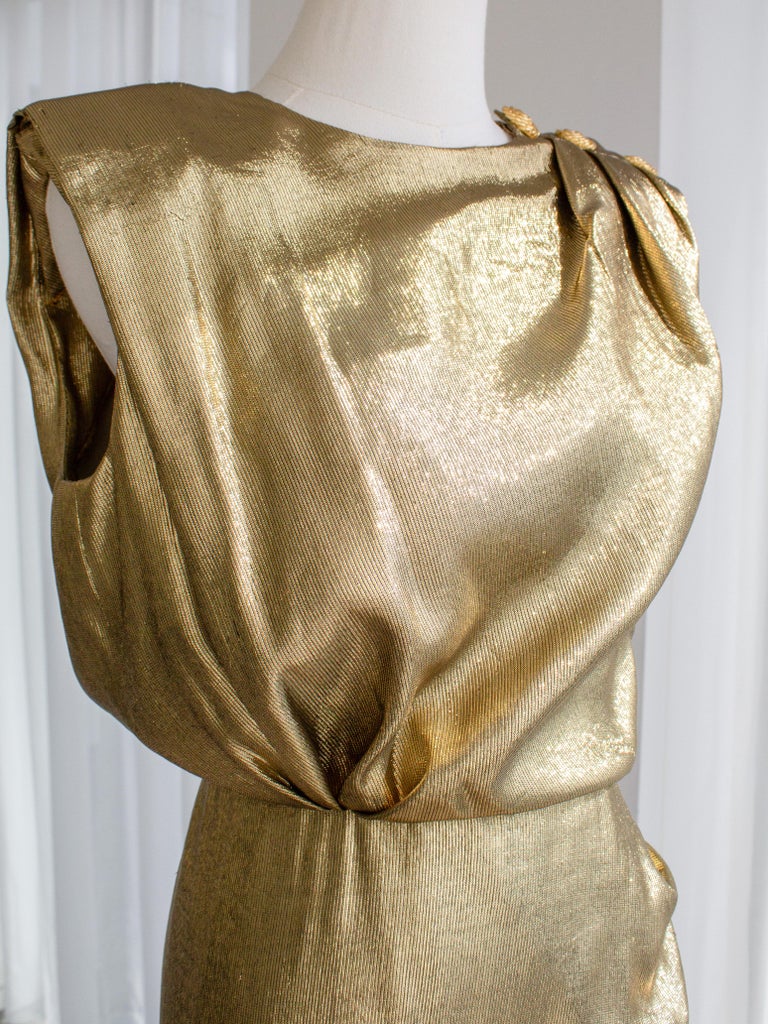 ysl 1991 gold dress Vintage 1991 John Galliano Documented Runway Red Flocked Velvet Asymmetric Bias-Cut Gown main image 1