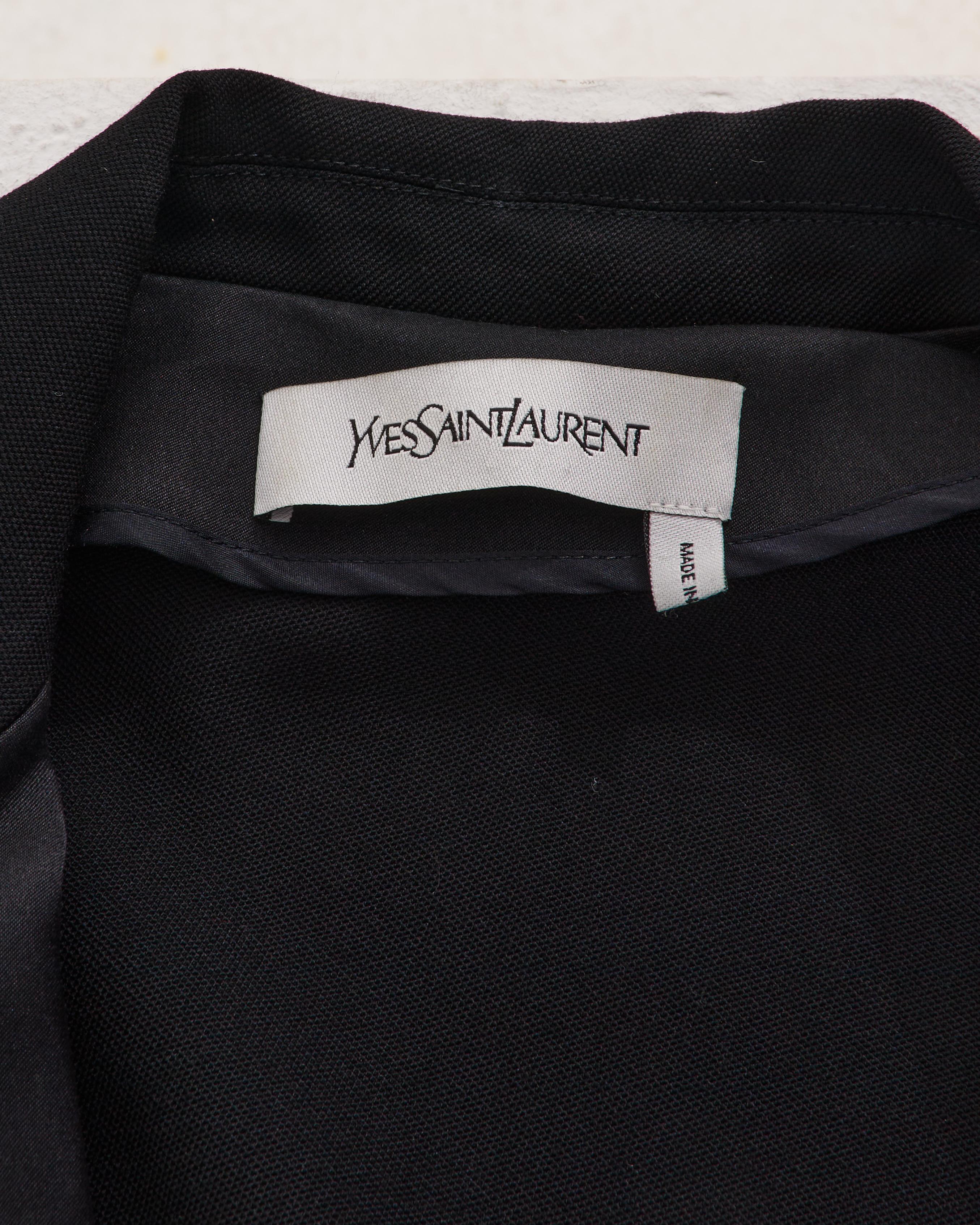 Yves Saint Laurent F/W 2001 Costume de smoking noir en vente 4