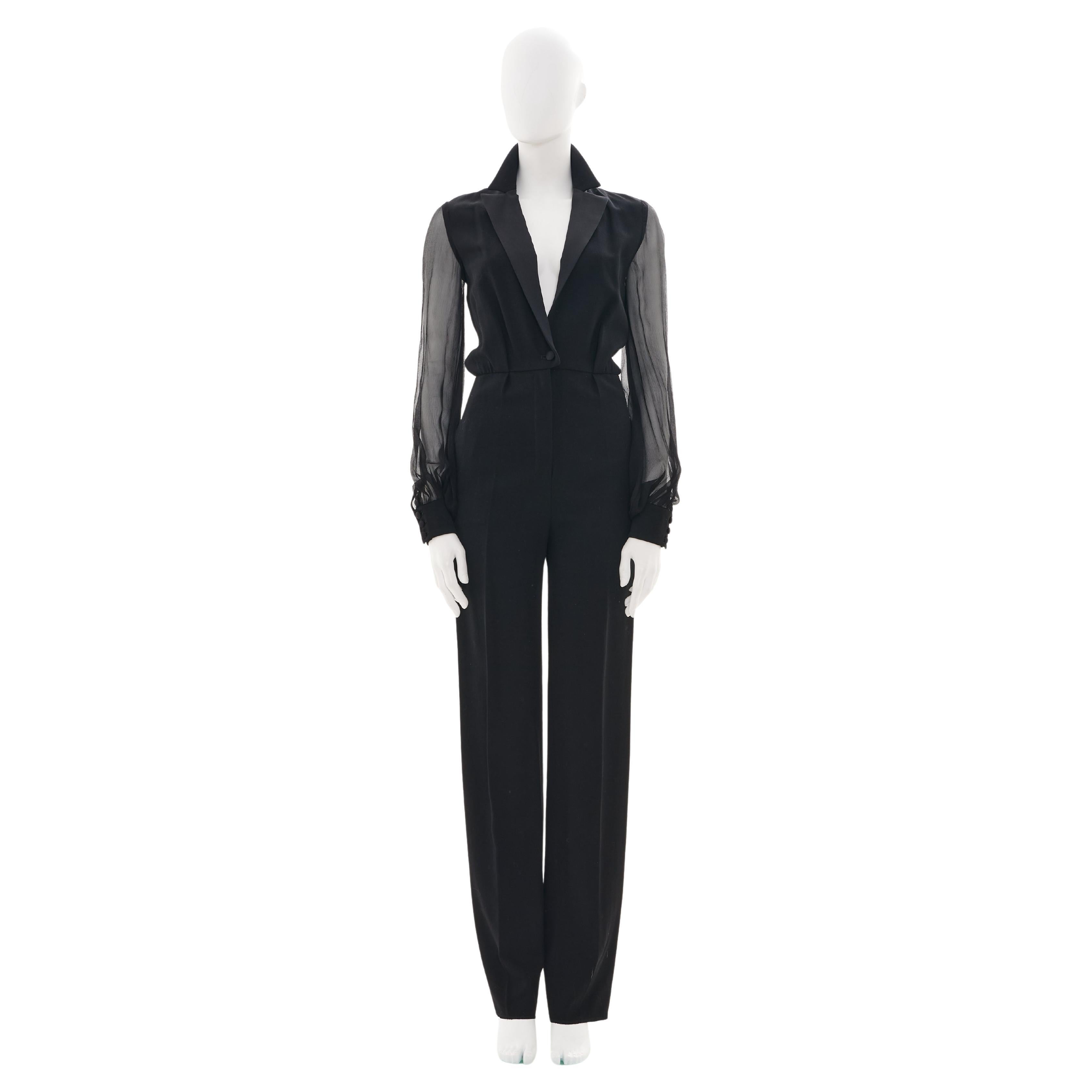 Yves Saint Laurent F/W 2001 Black tuxedo suit