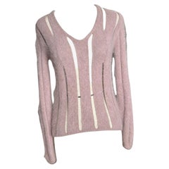 Yves Saint Laurent F/W 2001 Pink Mohair Knit Sweater
